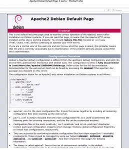 The Default Apache Debian Page